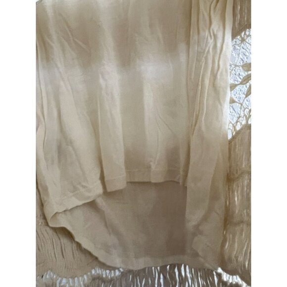 ALICE + Olivia Boho Crochet Top Fringe Built in Bra Size Small Y1 - Picture 5 of 9